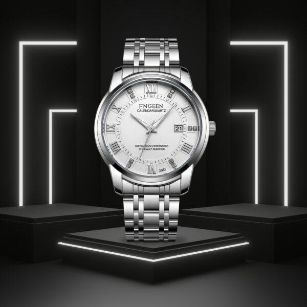 FNGEEN Men’s Stainless Steel Quartz Watch