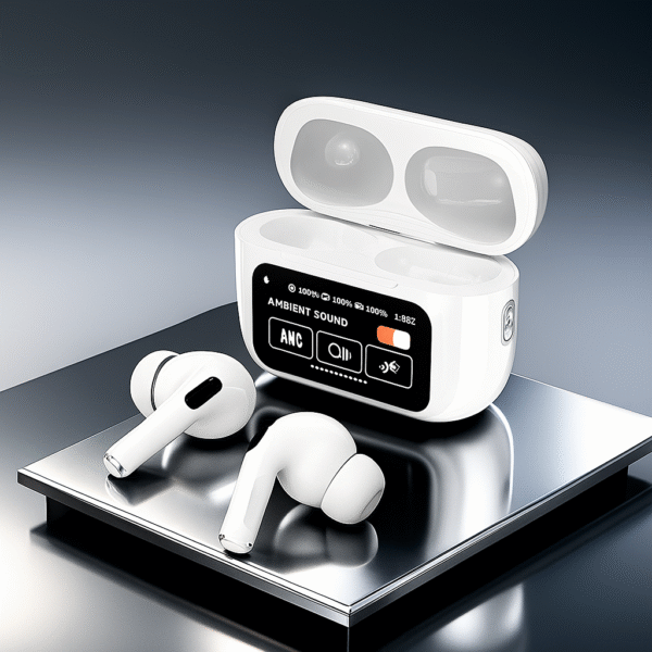 A9 Pro Bluetooth 5.0 Wireless Earbuds – Smart LED Display, Touch Control, Noise Cancellation, HD Sound, Long Battery Life, TWS Earphones